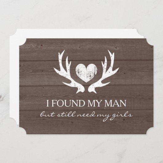 Deer antler Zal je mijn bruidskaart zijn Kaart (Voorkant / Achterkant)