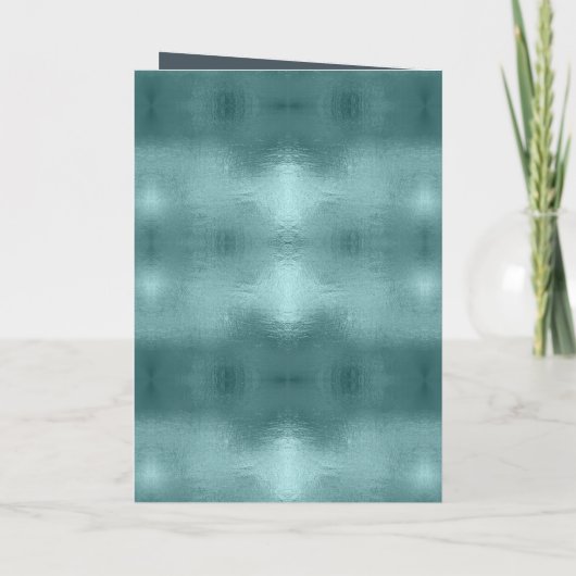 Deer Antlers Arrows Blauwgroen ID861 met Kerstmis Feestdagen Kaart (Achterkant)