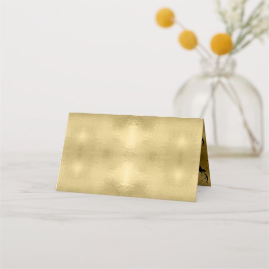 Deer Antlers Arrows Kerstgoud ID861 Plaatskaartje (Achterkant)