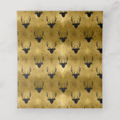 Deer Antlers Arrows Kerstgoud ID861 Plaatskaartje (Binnenkant ongevouwen)