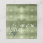 Deer Antlers Arrows kerstgroen ID861 Plaatskaartje (Buitenkant ongevouwen)