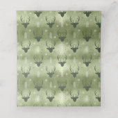 Deer Antlers Arrows kerstgroen ID861 Plaatskaartje (Binnenkant ongevouwen)