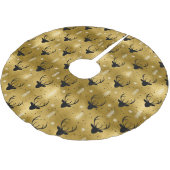 Deer Antlers Arrows kerstpatroon Gold ID861 Kerstboom Rok (Gekanteld)