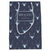 Deer Antlers Arrows kerstpatroon V2 B2 ID861 Medium Cadeauzakje (Voorkant)