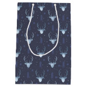 Deer Antlers Arrows kerstpatroon V2 B2 ID861 Medium Cadeauzakje (Achterkant)