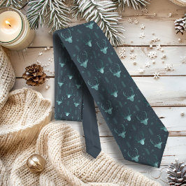Deer Antlers Arrows kerstpatroon V2 Tl ID861 Stropdas
