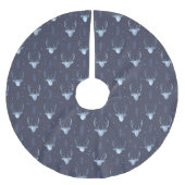 Deer Antlers Arrows kerstpatroonblauw ID861 Kerstboom Rok (Voorkant)
