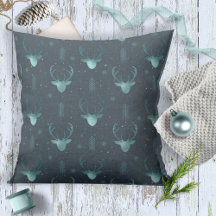 Deer Antlers Arrows Pattern V2 Blauwgroen ID861