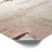 Deer Antlers & Birch Vintage Wedding Banner Poster (Hoek)