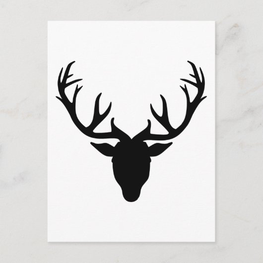 Deer antlers briefkaart (Voorkant)