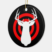 Deer Antlers Bullseye Keramisch Ornament (Links)