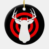 Deer Antlers Bullseye Keramisch Ornament (Achterkant)