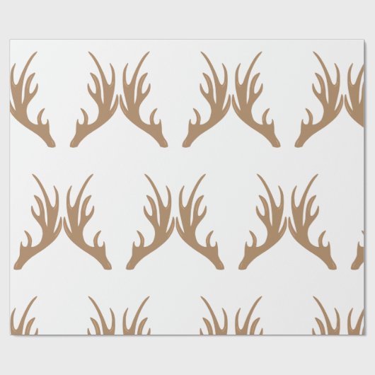 Deer Antlers Cadeaupapier (Vlak)