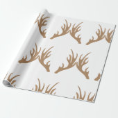 Deer Antlers Cadeaupapier (Uitgerold)