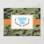 Deer Antlers Dank u Briefkaart (Voorkant)