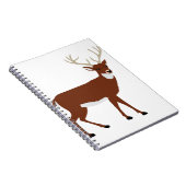 Deer Antlers Forest Animal Vector Notitieboek (Rechterzijde)