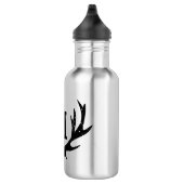 Deer antlers monogramme metalen waterfles waterfles  (Rechts)
