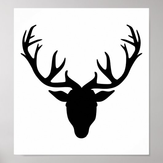 Deer antlers poster (Voorkant)