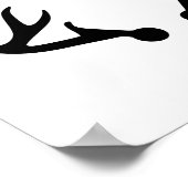 Deer antlers poster (Hoek)