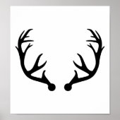 Deer antlers poster (Voorkant)