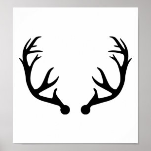 Deer antlers poster