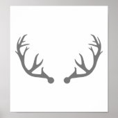Deer antlers poster (Voorkant)