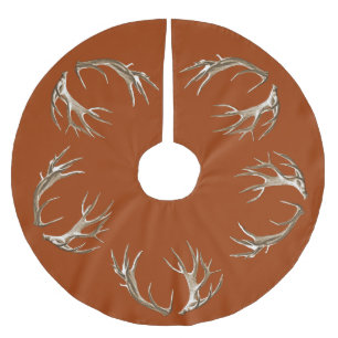 Deer Antlers Rust Oranje kerstboomrok Kerstboom Rok