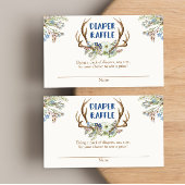 Deer antlers rustige baby shower diaper-kaart informatiekaartje