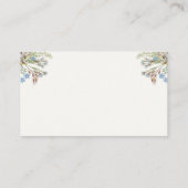 Deer antlers rustige baby shower diaper-kaart informatiekaartje (Achterkant)