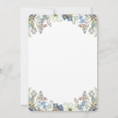 Deer antlers rustige baby shower uitnodiging voor  (Achterkant)