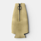 Deer Antlers Silhouette & Snowflakes Gold ID861 Flesjeskoeler (Achterkant)