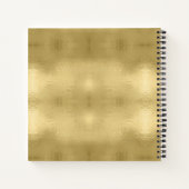 Deer Antlers Silhouette & Snowflakes Gold ID861 Notitieboek (Achterkant)