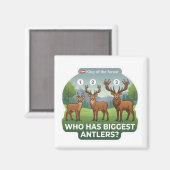 Deer Antlers Size Comparison Magneet (Voorkant / Achterkant)