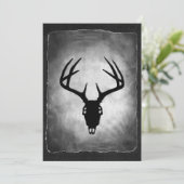 Deer Antlers Skull-patroon Kaart (Staand voorkant)