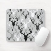 Deer Antlers Skull-patroon Muismat (Met muis)