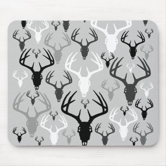 Deer Antlers Skull-patroon Muismat (Voorkant)