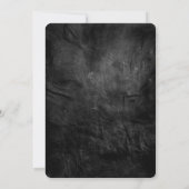 Deer Antlers trouwt Bouquet op Leder Kaart (Achterkant)