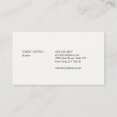 Deer Antlers Visitekaartje (Achterkant)