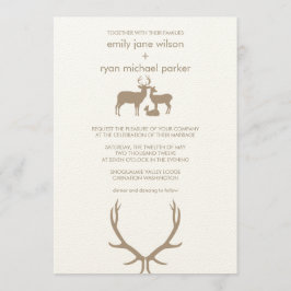 Deer + Antlers Weddenschap Kaart