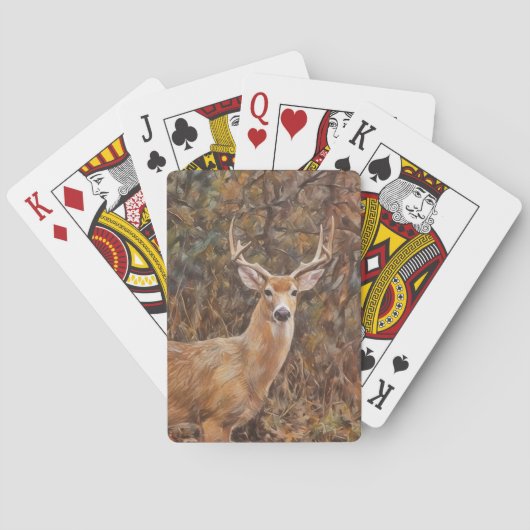 Deer Antlers Wild Art Poker Game Kaarten (Achterkant)