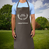 Deer Antlers & Wilde Natuur Schort