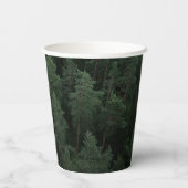 Deer Antlers Woodland Pine Tree Forest Wedding Papieren Bekers (Achterkant)