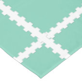 Deer Aqua Peace Joy Wreath Tablecloth Tafelkleed (Gekanteld)