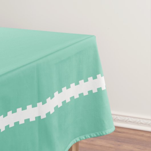 Deer Aqua Peace Joy Wreath Tablecloth Tafelkleed (Voorbeeld)