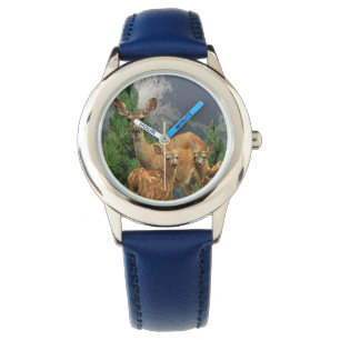 Deer art horloge
