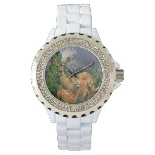 Deer art horloge