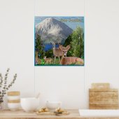 Deer art poster (Keuken)