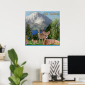 Deer art poster (Thuiskantoor)