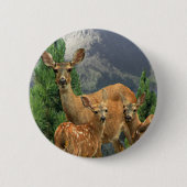 Deer Art Ronde Button 5,7 Cm (Voorkant)