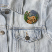 Deer Art Ronde Button 5,7 Cm (In situ)